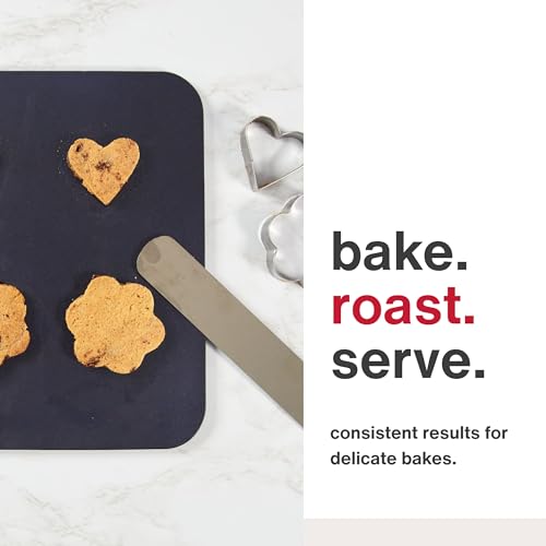 Zyliss E980192 Non-Stick Baking Sheet | Carbon Steel | Dark Blue | Baking Tin/Bakeware/Roasting | Dishwasher Safe | 5 Year Guarantee - style: Baking Sheet