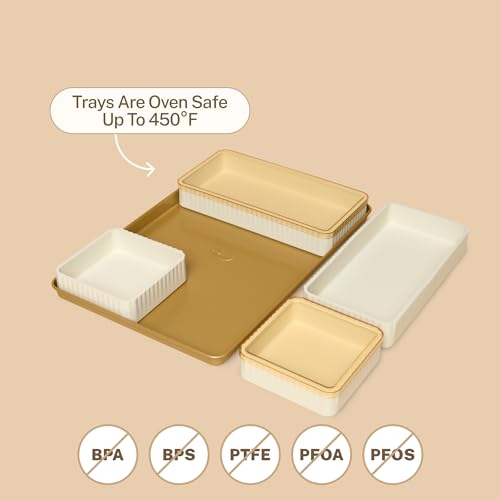 Cravings by Chrissy Teigen Silicone Baking Set with Lids, 9 Pieces