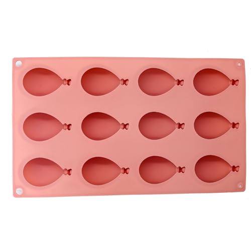 X-Haibei Christmas Ballon Shaped Soap Cake Jello Crayon Resin Chocolate Bombs Making Silicone Mold 2oz per cell