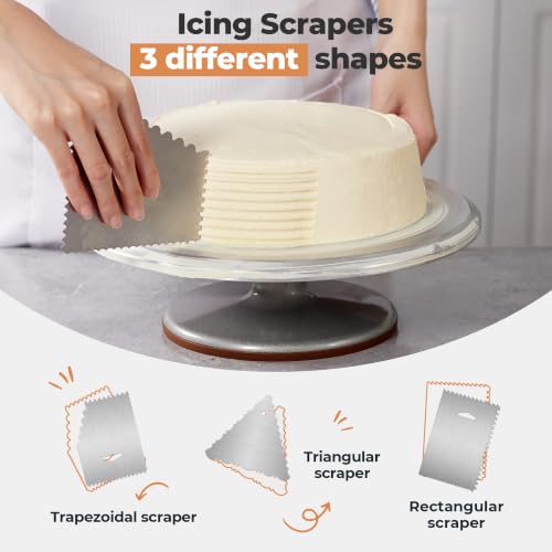 Kootek 35 Aluminum Cake Decorating Kit, Baking Tools for Beginners & Pros