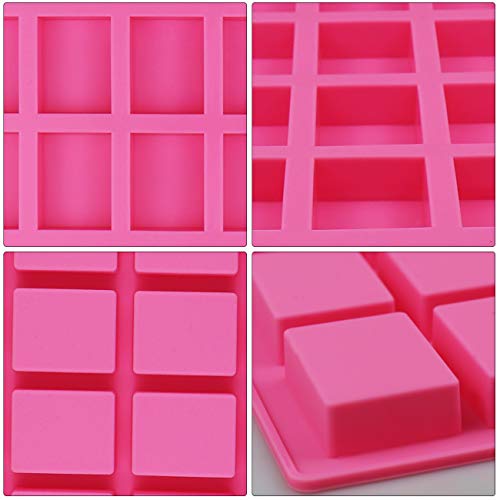 24-Cavity Rectangle Caramel Candy Silicone Molds