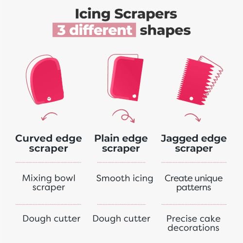 Kootek 71 Cake Decorating Kit Baking Supplies Tools for Beginners & Pros - color: Pink