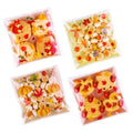 200PCS Fall Cellophane Treat Bags, 4" Self Sealing Cookie Bags - color: Fall-Orange, size: 4 x 4 inch