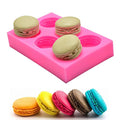 MoldFun 6-Cavity 3D Macaron Hamburger Silicone Mold for Fondant, Cake/Cupcake Decorating, Baking, Gum Paste, Chocolate, Candy, Mini Soap, Bath Bomb