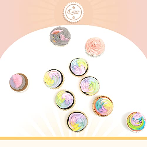 qiqee White Cupcake Liners, 300 Count, Jumbo Size - color: White, size: Large Size/300Packs