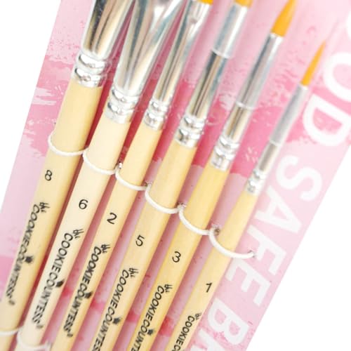 The Cookie Countess Set of 6 Cookie Decorating Cake Decorating Brushes