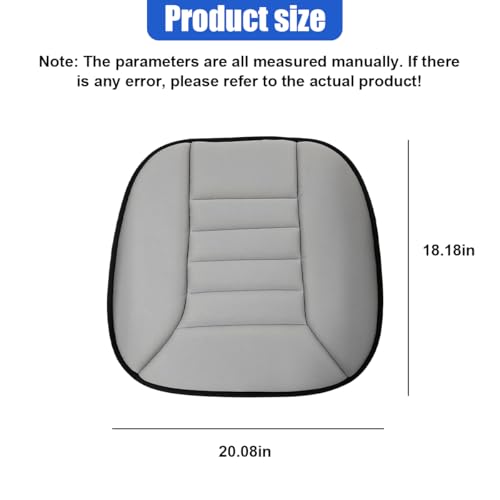 Car Seat Cushion Pad, Memory Foam Auto Seats Protector (Gray) - color: Grey