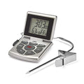 CDN DTTC-S Combo Probe Thermometer, Timer & Clock - Silver - color: Silver
