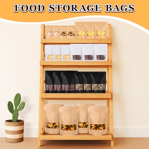 100 PCS Resealable Bags for Small Business, Trail Mix Bags | 4x6in - color: Yellow, size: 4x6in