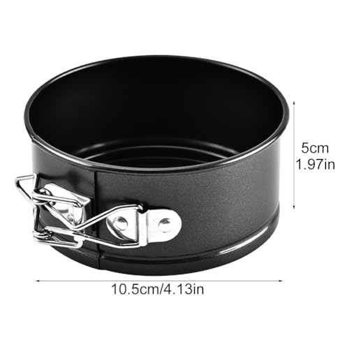 4 Inch Springform Pans Set of 4, Mini Cheesecake Pans with Removable Bottom