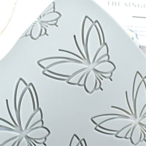 TUKE 3D Hollow Lace Fondant Molds Fruits Leaf Shape Lace Mat Party Cake Decoration Tool Cupcake Mat Silicone Molds for Polymer Clay Chocolate Baking Gummy Mould (Butterfly_7.48x4.6x0.16inch_L) - size: Butterfly_7.48x4.6x0.16inch_L