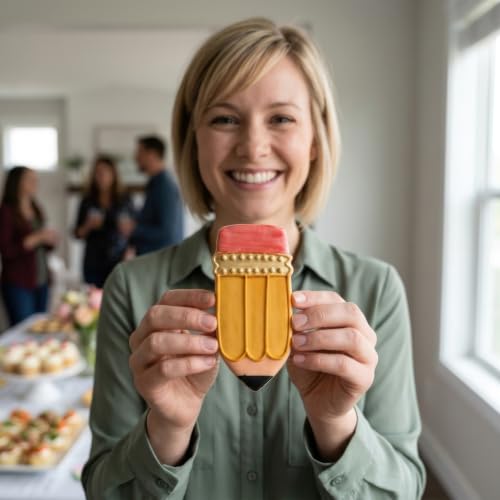Ann Clark Back to School Pencil Cookie Cutter, 3-3/4” Made in USA - style: Pencil