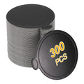 uxcell 300 Pcs Mini Cake Board w/Tab 4 Inch Cardboard Cake Base Black - color: Black, size: 4 Inch