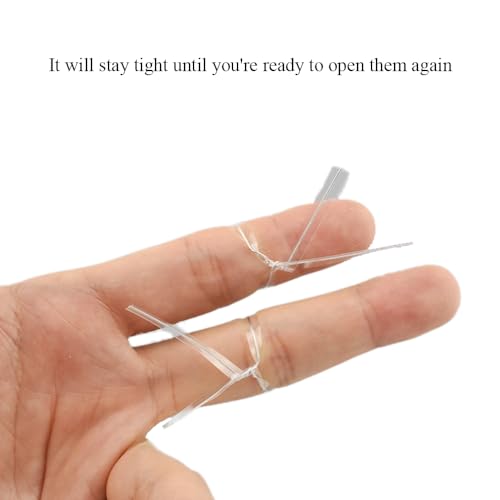 HAHIYO 300Pcs 5inches Cear Metal Twist Ties Bread Candy Coffee Bag Ties Plant Garden Twist Ties for Cellophane Treat Bags Gift Wraping Bags Plastic Bags Halloween Party Cake Present Art Crafts - color: Cear, size: 5 Inches