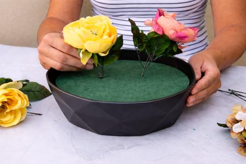 FLOFARE Floral Foam Round Soft and Odorless Foam for Flower Arrangement Supplies, Crafts, Wedding, Birthdays, and Occasions (Extra Large 9.8") - size: Extra Large 9.8"