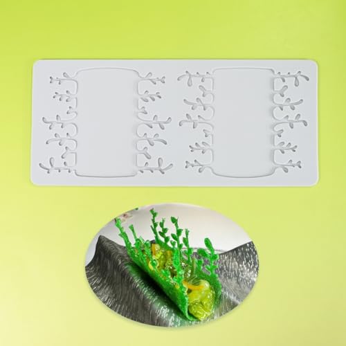 TUKE Tree Embossing Mold Silicone for Fondant & Chocolate - size: C_ Sapling