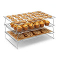 Hunnycook Cooling Racks - 10 * 16 Inch 3PCS Stackable Tall Baking Racks, Stainless Steel Wire Rack for Baking Sheet, Cooling Racks for Cooking and Baking, Oven and Dishwasher Safe - size: 10" x 16" Silver Tall Baking Rack