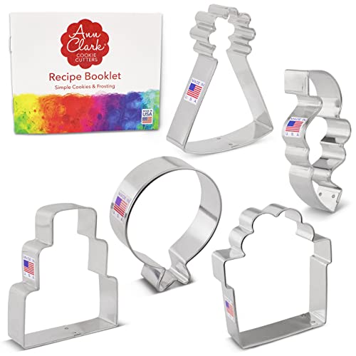 Ann Clark Birthday Cookie Cutter Set of 5, Made in USA