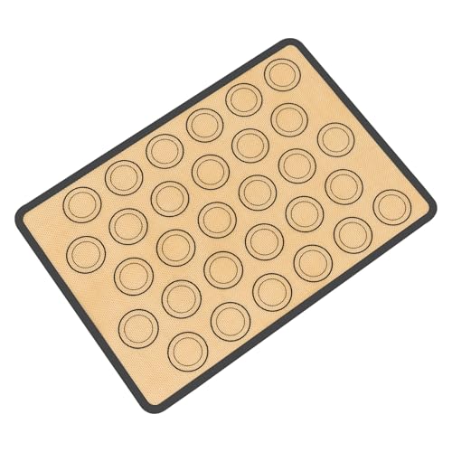 Silicone Baking Mat with 30 Macaron Circles, 41.9 x 29.5 cm, Gray