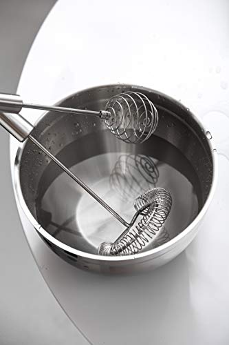 Whisk,Spiral Whisks Egg Beater for Blending Mixing Stirring, Non-Stick Stainless Steel Whisk,11.2 inch - size: Spiral Whisk