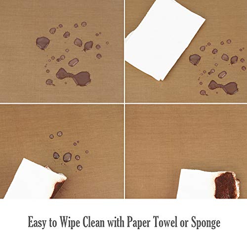 PTFE Teflon Sheet, Non-Stick Oven Liners, Barbecue Grill Mat Baking Sheet Reusable Washable - Use Up to 500℉ Craft Mat for Baking Cooking BBQ Grilling Roasting 16x24"/40x60cm 3 Pack