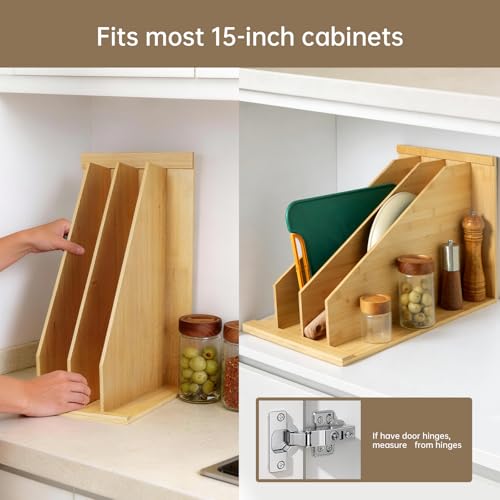 Tray Dividers for Kitchen Cabinets，cookie sheet divider for cabinet