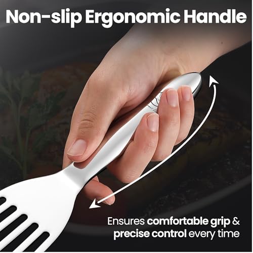 Gourmet Easy Fish Spatula Set, Ultra-Thin Edge for Easy Turning & Flipping - color: Original