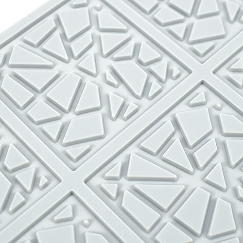 3D Hollow Geometric Silicone Mold Resin Casting Molds for Candle Soap - size: G_8.28*5.6*0.08inch