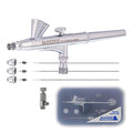 Master Airbrush G255 Dual-Action Gravity Feed Airbrush Gun Kit, 3 Nozzles - size: G255 3-Tip Fine & Multi-Purpose Set