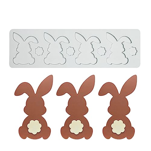 Love Silicone Lace Mold, Cake Mat, Fondant Impression Mats, Heart Pattern Lace Mat for Cake Decorating Valentine's Day (I_ Rabbit) - size: I_ Rabbit