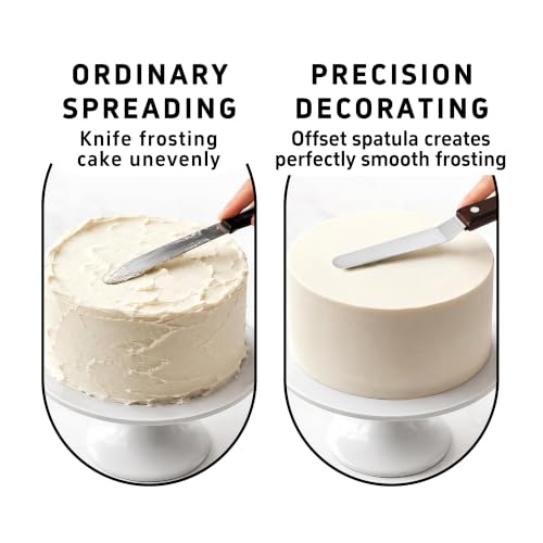 4 Inch Stainless Steel Angled Cake Icing Spatula - size: 4 Inch