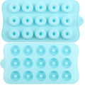 15 Cavity Donut Silicone Candy Molds Set Of 2