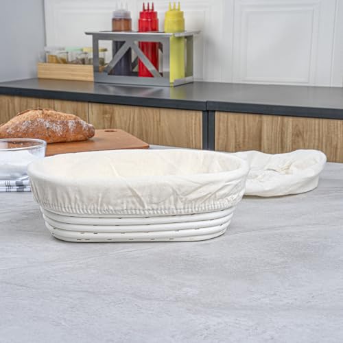 Restaurantware 9 3/4 In Oval Rattan Banneton Proofing Baskets, 1 Count - size: Oval, 9 3/4"-1 Count