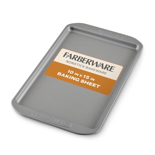 Farberware Nonstick Bakeware, Nonstick Cookie Sheet / Baking Sheet - 10 Inch x 15 Inch, Gray - size: 10" x 15" (1 piece)