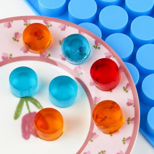 JOERSH Round Candy Molds, 220 Cavities, 4Pcs - style: Round