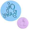 Baby Shower Fondant Embosser "Oh Baby" 3D Shape for Decorating Cupcake - style: Baby Shower Theme-016