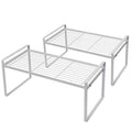 Shantton Cabinet Shelf Organizer, Pantry Shelf Rack, White 16x8.3x7.3 - color: White, size: L16" W8.3" H7.3"