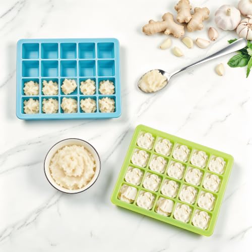 1 Tbsp Silicone Freezer Molds, Silicone Food Freezer Tray - color: Multicolor