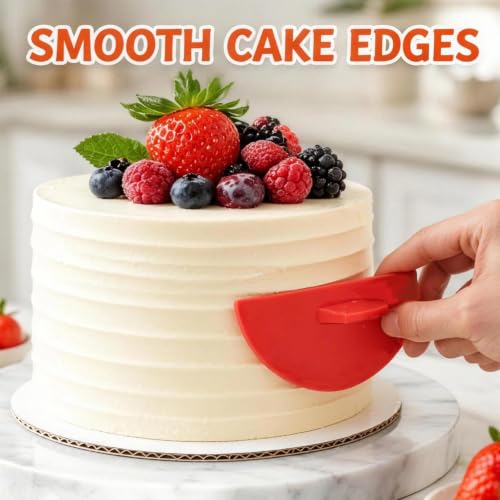 6 Pcs Cake Decorating Tools Set, Icing Comb Scrapers for Cake Leveler, Baking Tools for Cake Decoration