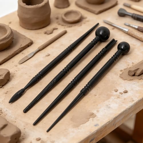 12 Pcs Clay Tools Plastic Clay Sculpting Tools Cake Decorating Pens