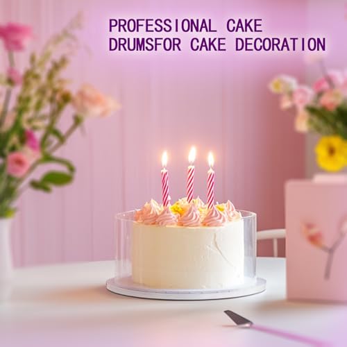 14 Inch Cakeboard 12 Pack, 1/2 Inch Thick Round Cake Boards, Bend Resistant & Sturdy White Cake Cardboard for Presenting Heavy/Tall Tiered Cakes, Base Para Pastel - size: 14 inch