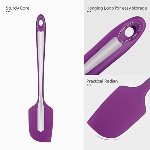 U-Taste 14in Extra Large Silicone Spatula, 600°F Heat Resistant, Purple - color: Purple, size: 14 in (extra large spatula)