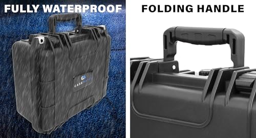 CLOUD/TEN 13 inch Smell Odor Block Airtight Carry Case with Impact Absorbing Protective Customizable Foam - style: 13 Inch
