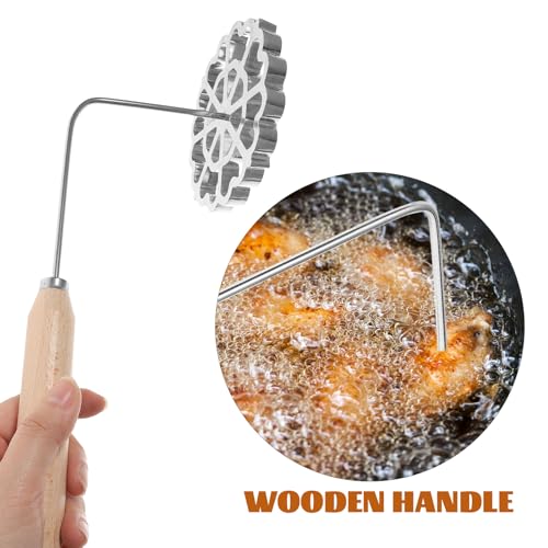 Lurrose Funnel Cake Maker: Rosette Iron - Pizzelle Iron Star Waffle Moulds - size: 32X12X12CM