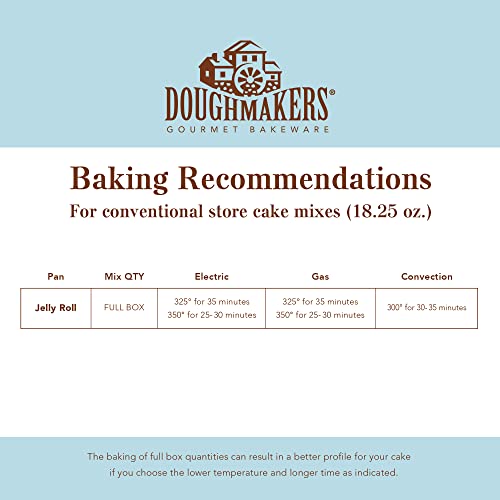 Doughmakers Jelly Roll Commercial Grade Aluminum Bake Pan 10 x 15 - size: 10" x 15" (Pack of 1), style: Jelly Roll Pan