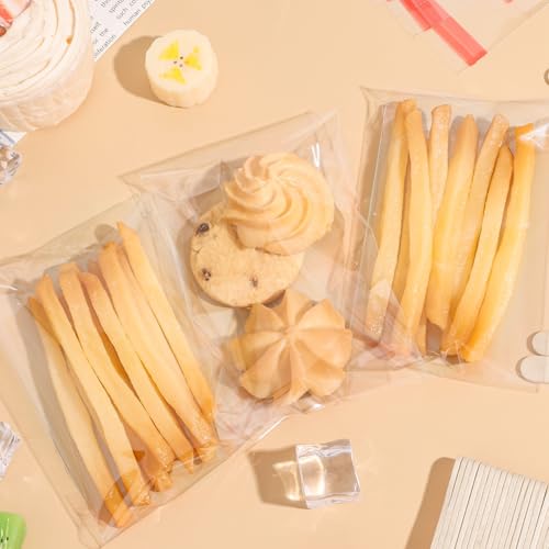 Ozera 200 Pcs Ice Pop Bags and Popsicle Sticks, Cakesicle Bags with Sticks - color: Clear