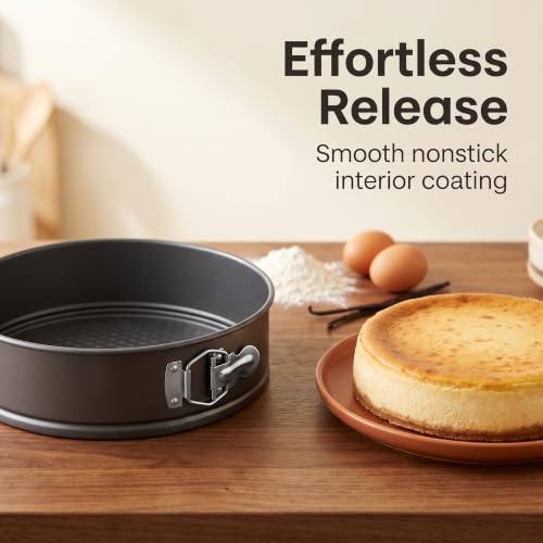 4 PCS Nonstick Springform Cake Pan Set, 4 7 9 10 Inch, Removable Bottom - size: 4+7+9+10 Inch