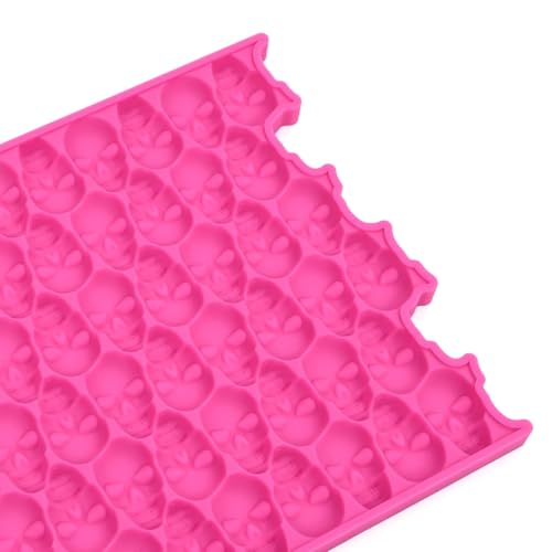 mostsom Silicone Mold 3D Hollow Out Lace Molds 3D Skull Cake Lace Mat Halloween Silicone Mould Fondant Mold Chocolate Stencil Cake Decorating Border Bakeware (K_ Skull Shape) - size: K_ Skull Shape
