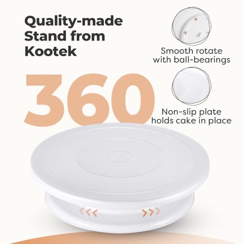 Kootek 71 Cake Decorating Kit Baking Supplies Tools for Beginners & Pros - color: White