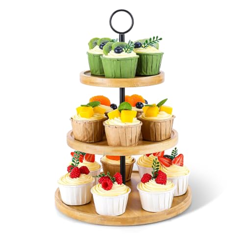 3 Tier Cupcake Stand, Cake Stand Tower, Dessert Table Display Set for Party